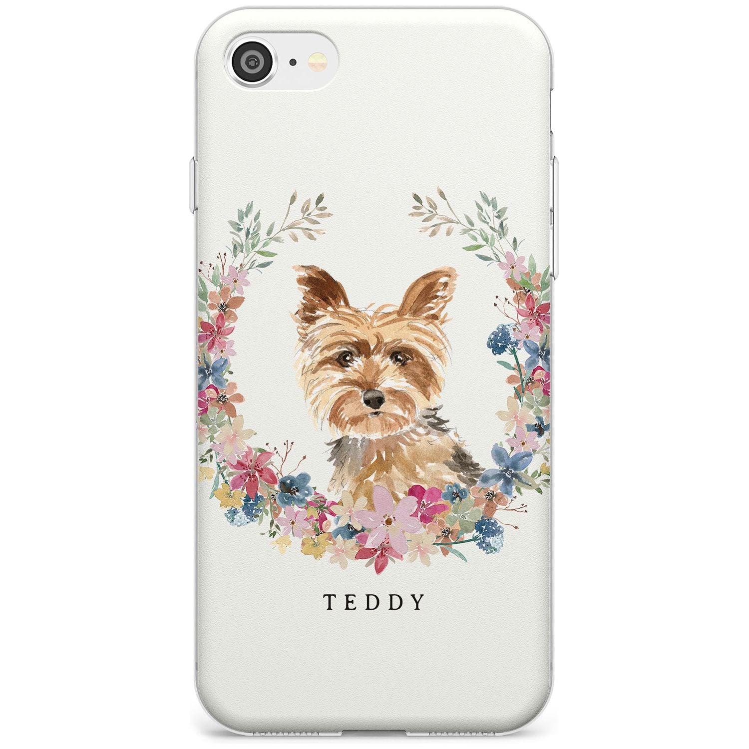 Yorkshire Terrier - Watercolour Dog Portrait Slim TPU Phone Case for iPhone SE 8 7 Plus