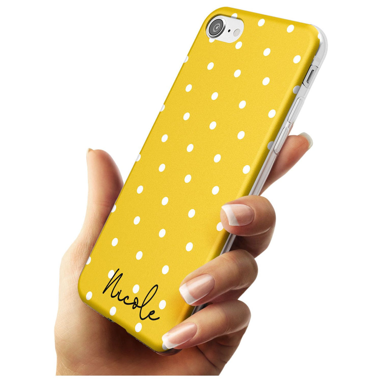 Custom Yellow Polka Dot iPhone Case   Custom Phone Case - Case Warehouse