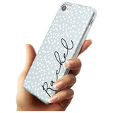 Vertical Cursive & Dots iPhone Case   Custom Phone Case - Case Warehouse