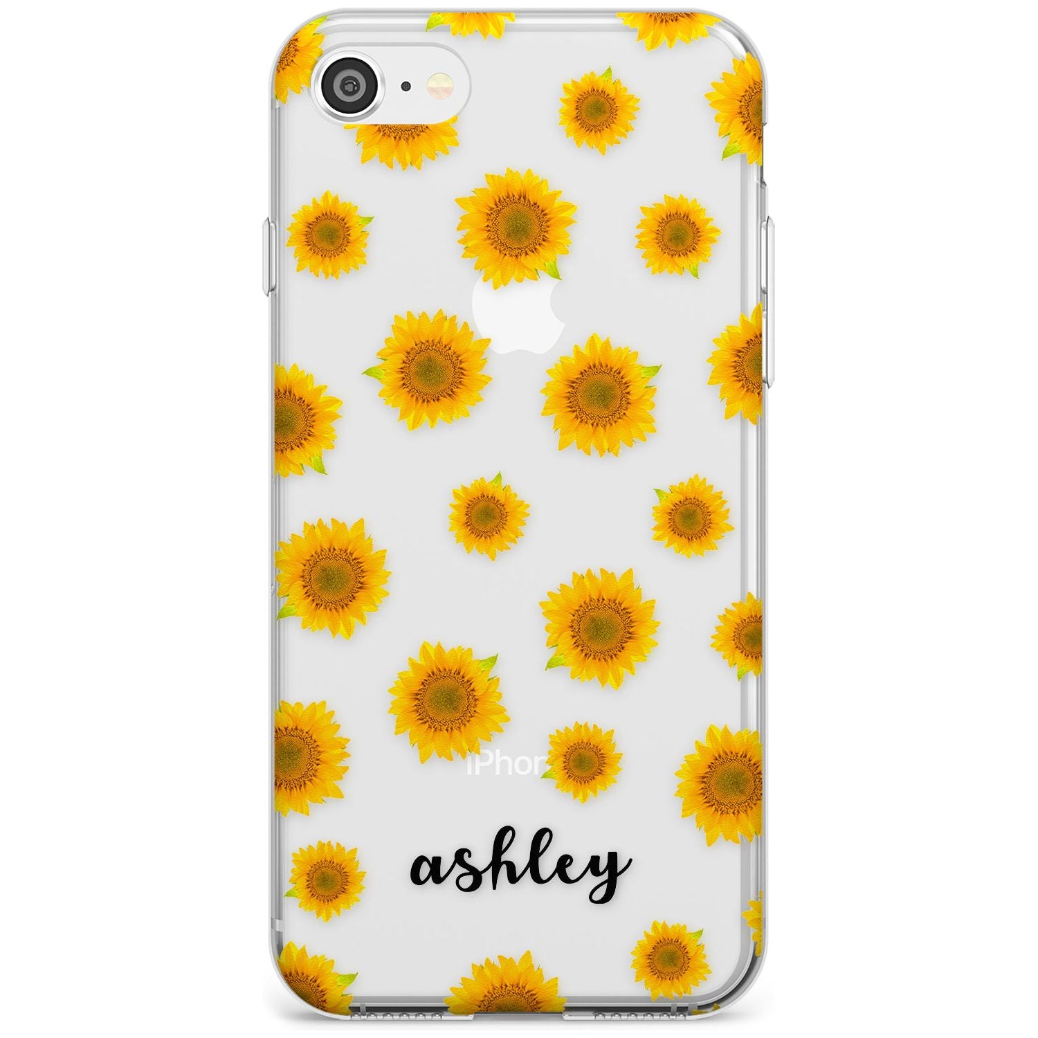 Sunflowers & Cursive iPhone Case  Slim Case Custom Phone Case - Case Warehouse