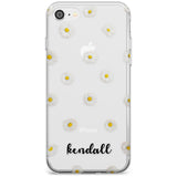 White Daisies & Cursive iPhone Case  Slim Case Custom Phone Case - Case Warehouse