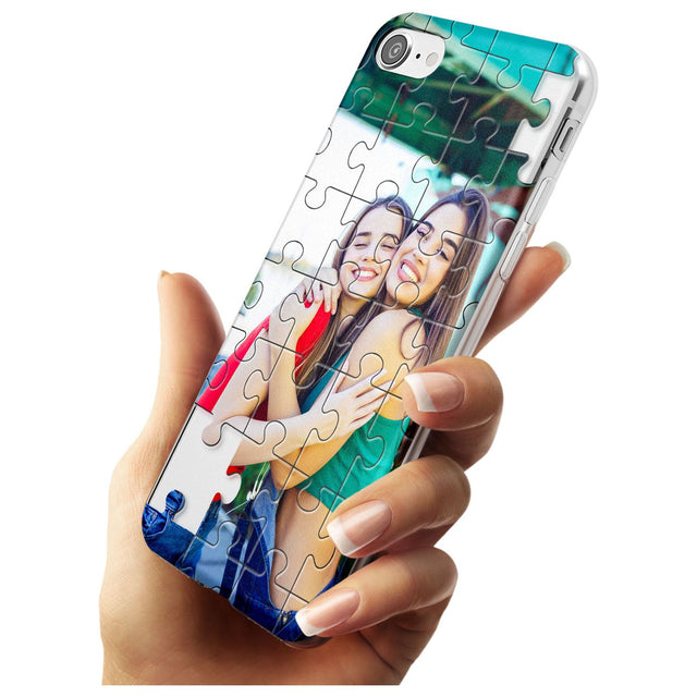 Personalised Jigsaw Puzzle Photo Slim TPU Phone Case for iPhone SE 8 7 Plus