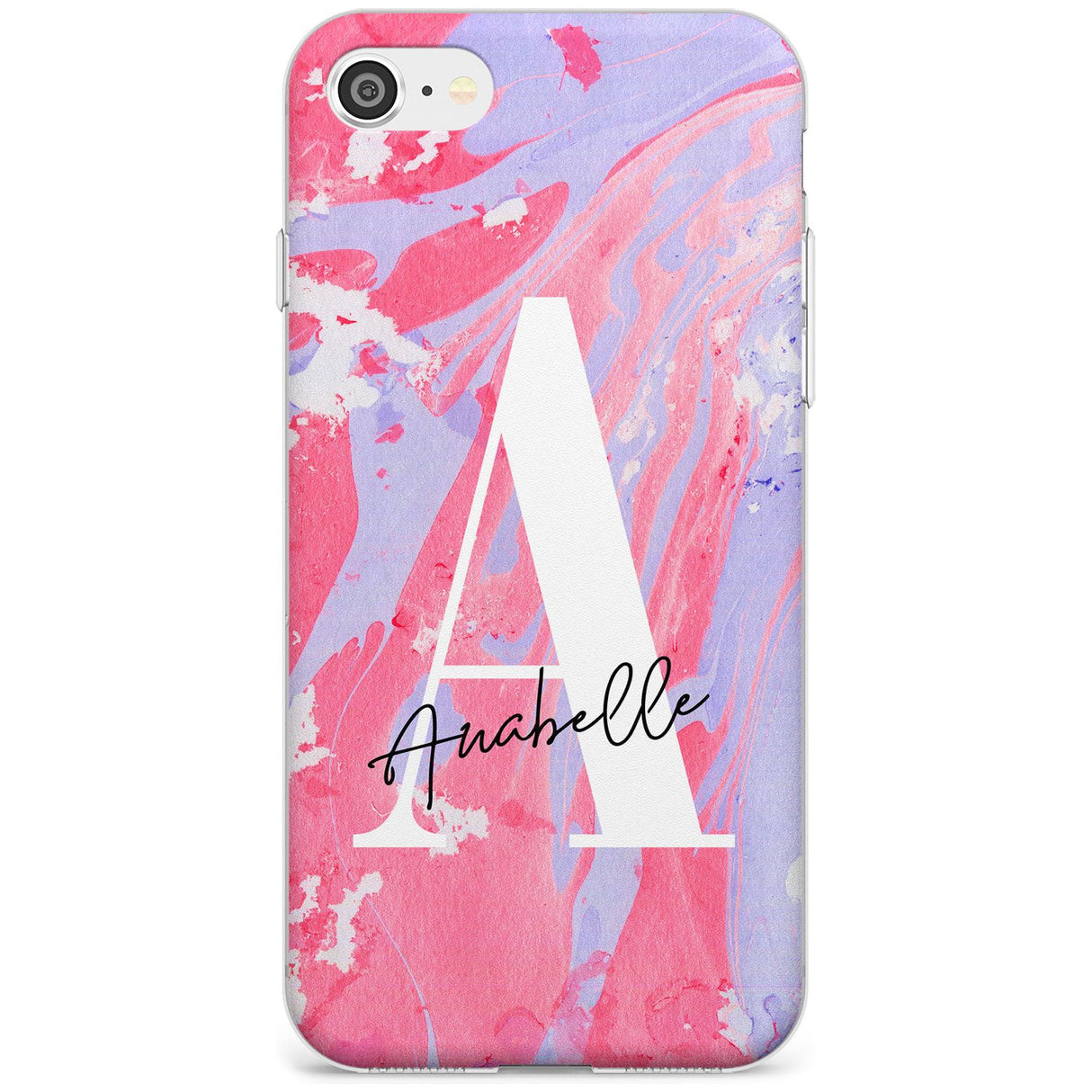 Pink & Purple - Custom Marble iPhone Case  Slim Case Custom Phone Case - Case Warehouse