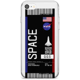 Personalised NASA Boarding Pass (Dark) Slim TPU Phone Case for iPhone SE 8 7 Plus