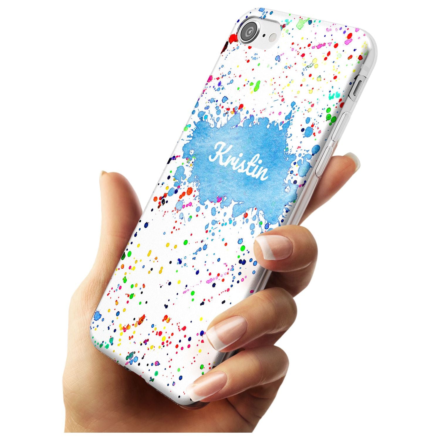 Rainbow Paint Splatter iPhone Case   Custom Phone Case - Case Warehouse