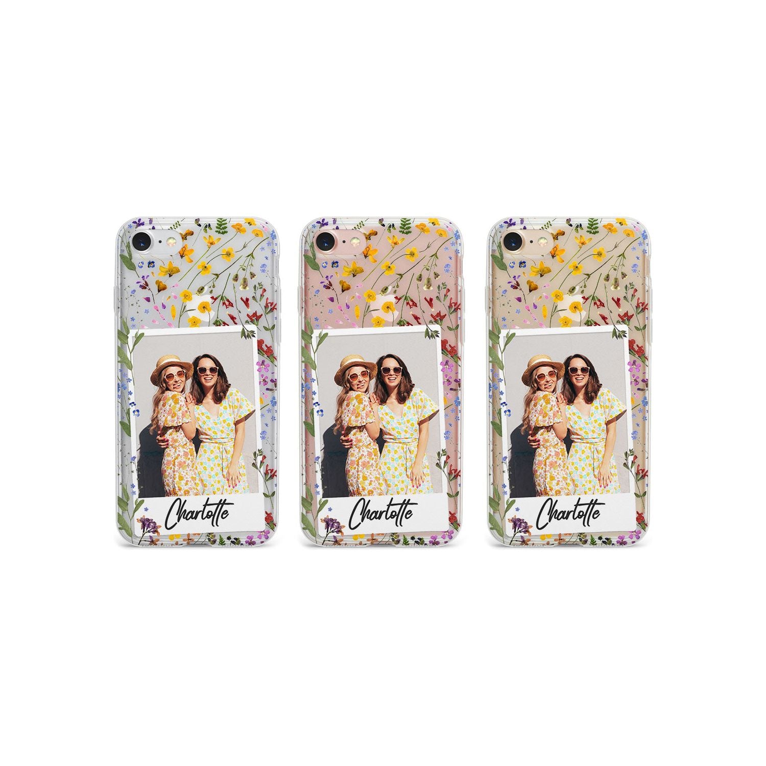 Personalised Snake Instant Photo Phone Case for iPhone SE