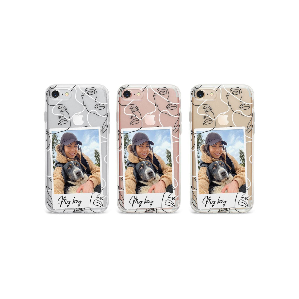 Personalised Snake Instant Photo Phone Case for iPhone SE