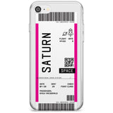 Saturn Custom Space Travel Ticket iPhone Case  Slim Case Custom Phone Case - Case Warehouse