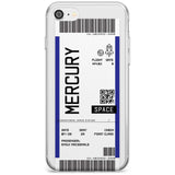 Mercury Custom Space Travel Ticket iPhone Case  Slim Case Custom Phone Case - Case Warehouse