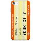 Personalised Create Your Own Train Ticket Slim TPU Phone Case for iPhone SE 8 7 Plus