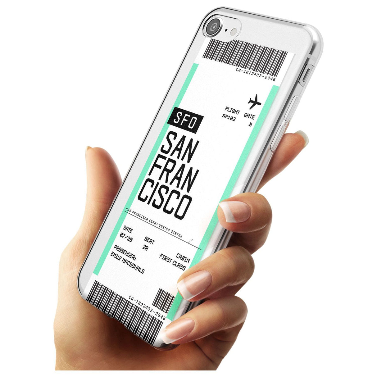 San Francisco Boarding Pass iPhone Case   Custom Phone Case - Case Warehouse