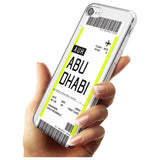 Abu Dhabi Boarding Pass iPhone Case   Custom Phone Case - Case Warehouse