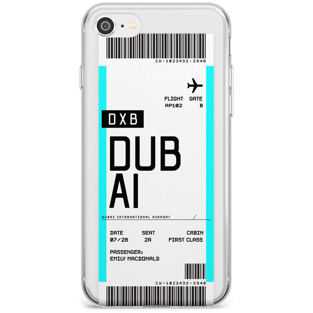 Dubai Boarding Pass iPhone Case  Slim Case Custom Phone Case - Case Warehouse