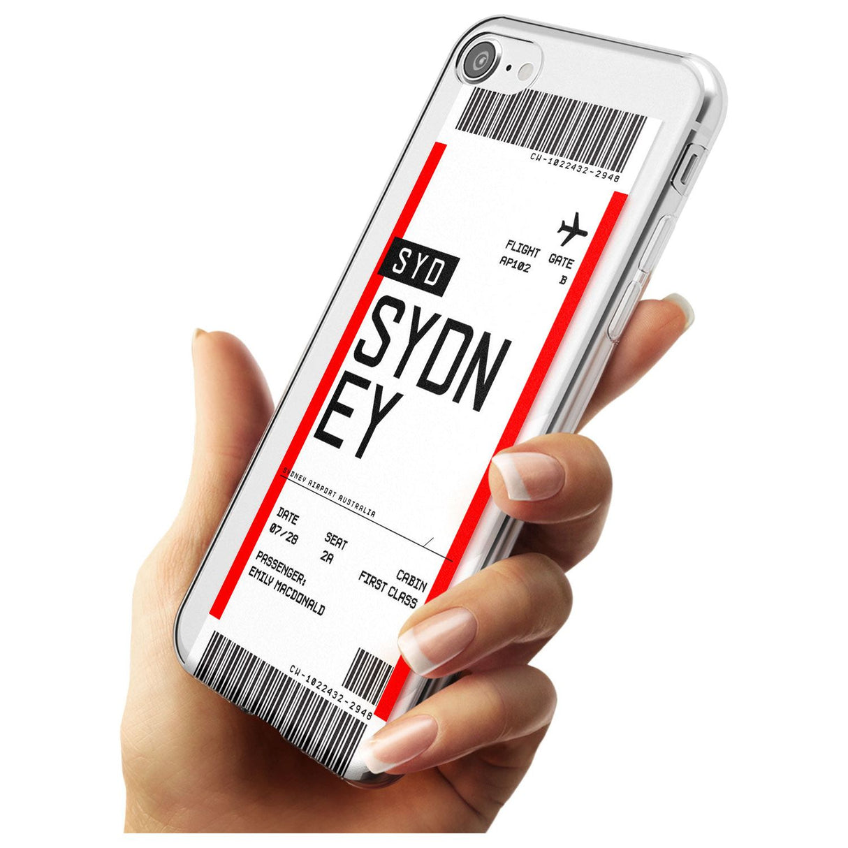 Sydney Boarding Pass iPhone Case   Custom Phone Case - Case Warehouse