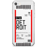 Detroit Boarding Pass iPhone Case  Slim Case Custom Phone Case - Case Warehouse