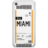 Miami Boarding Pass iPhone Case  Slim Case Custom Phone Case - Case Warehouse