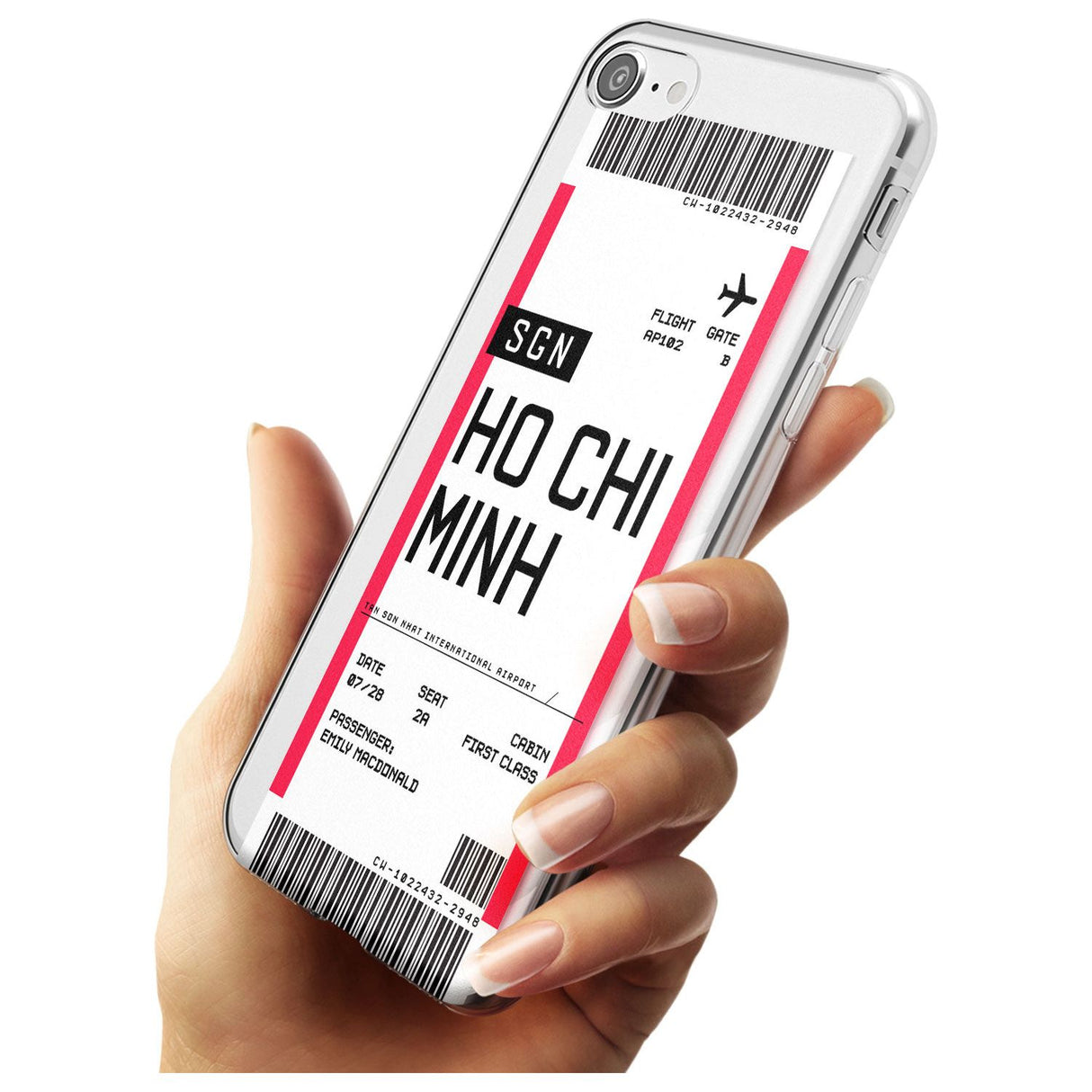 Ho Chi Minh City Boarding Pass iPhone Case   Custom Phone Case - Case Warehouse