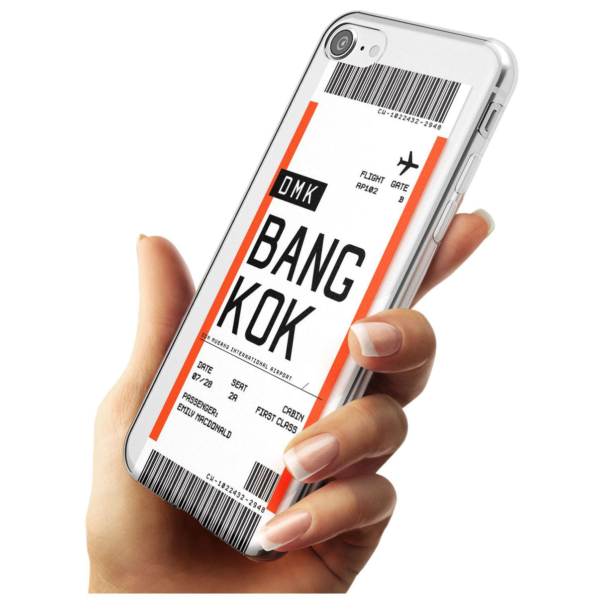 Bangkok Boarding Pass iPhone Case   Custom Phone Case - Case Warehouse