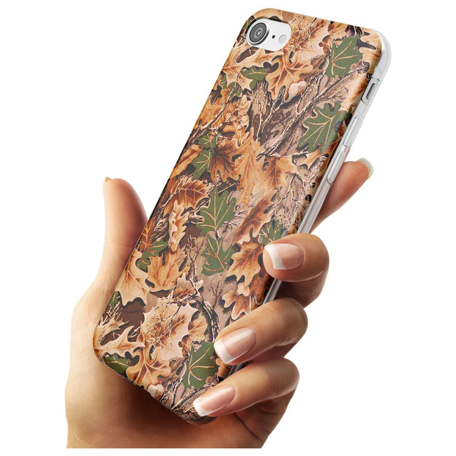 Leaves Camo Slim TPU Phone Case for iPhone SE 8 7 Plus