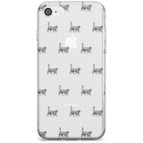 British Shorthair Cat Pattern Slim TPU Phone Case for iPhone SE 8 7 Plus