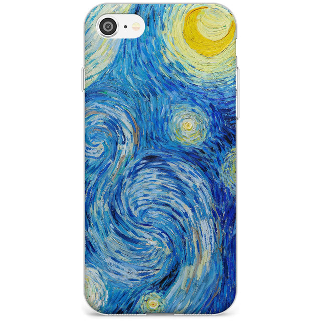 The Starry Night by Vincent Van Gogh Black Impact Phone Case for iPhone SE 8 7 Plus