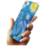 The Starry Night by Vincent Van Gogh Black Impact Phone Case for iPhone SE 8 7 Plus