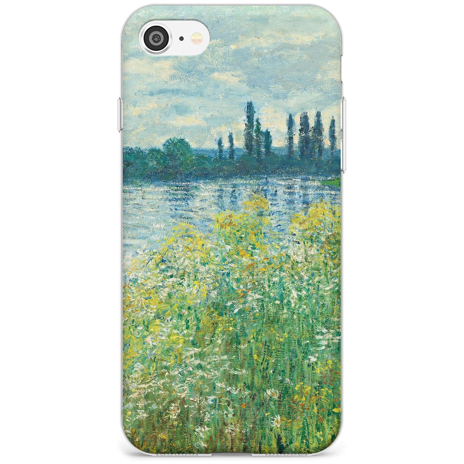 Banks of the Seine by Claude Monet Black Impact Phone Case for iPhone SE 8 7 Plus