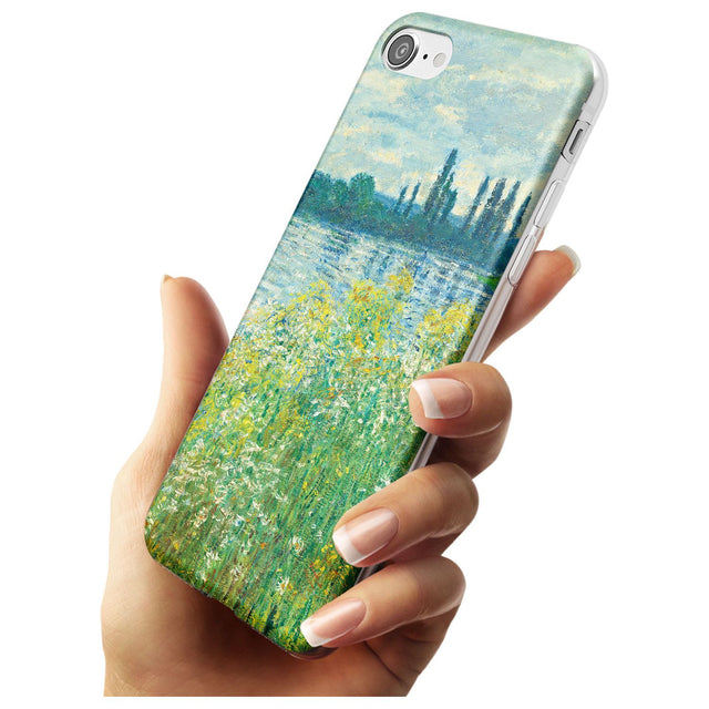 Banks of the Seine by Claude Monet Black Impact Phone Case for iPhone SE 8 7 Plus
