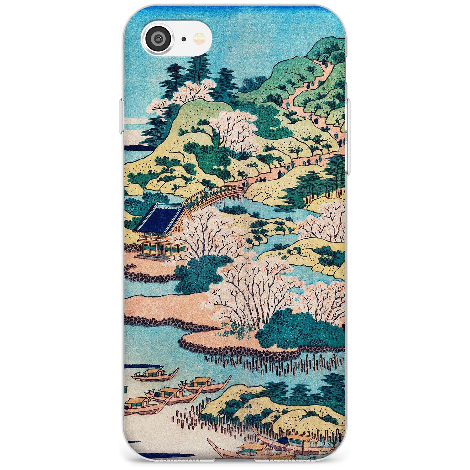 Coastal Community by Katsushika Hokusai  Black Impact Phone Case for iPhone SE 8 7 Plus