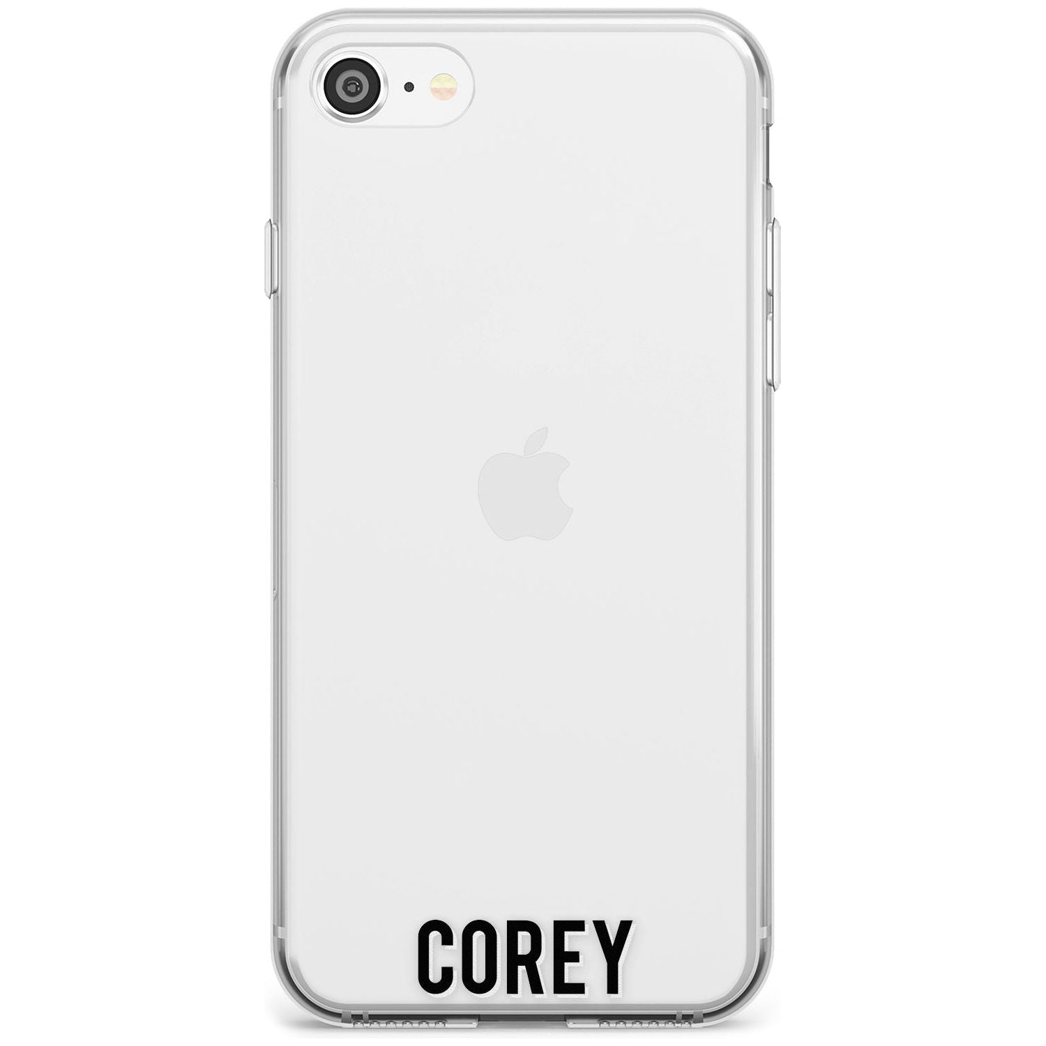 Custom Iphone Case 2A Black Impact Phone Case for iPhone SE 8 7 Plus