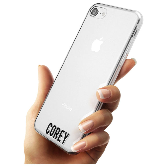 Custom Iphone Case 2A Black Impact Phone Case for iPhone SE 8 7 Plus