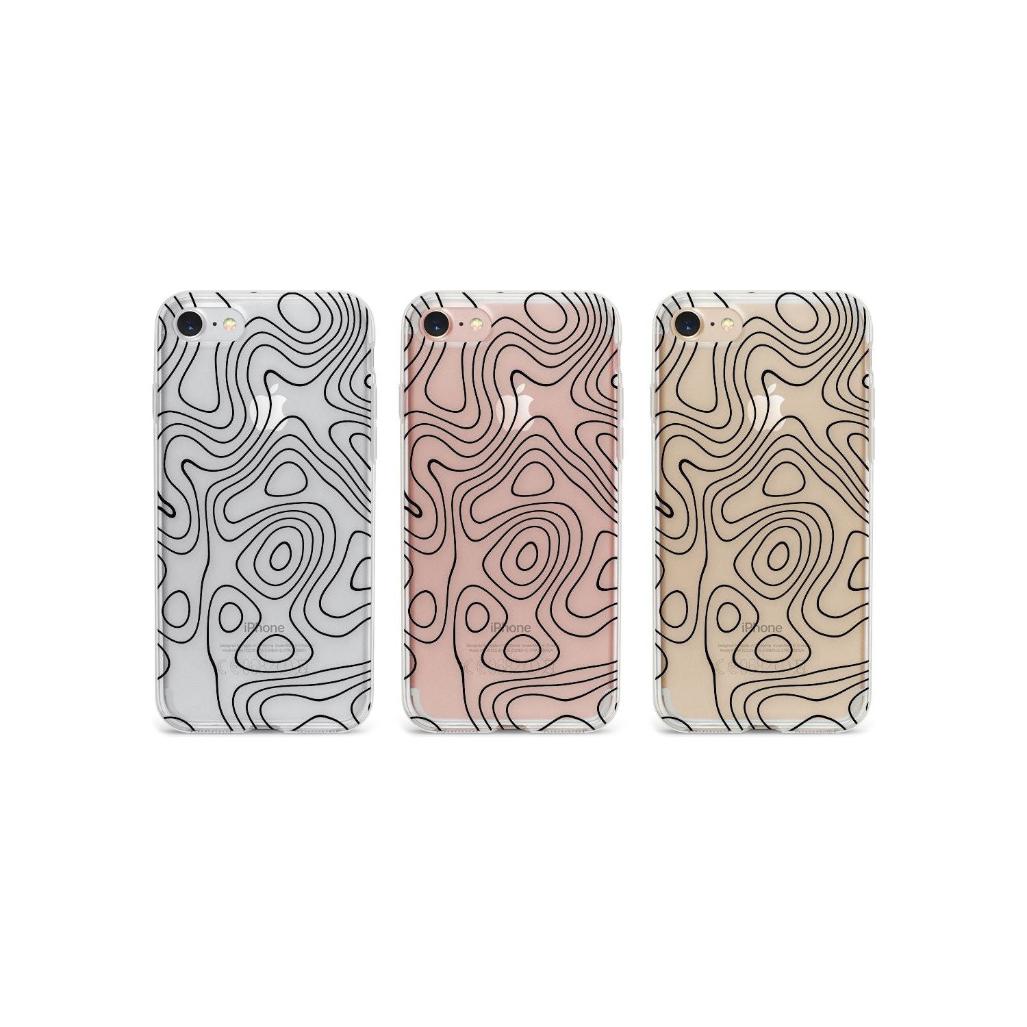Damascus Steel Phone Case for iPhone SE