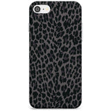 Dark Animal Print Pattern Small Leopard Slim TPU Phone Case for iPhone SE 8 7 Plus