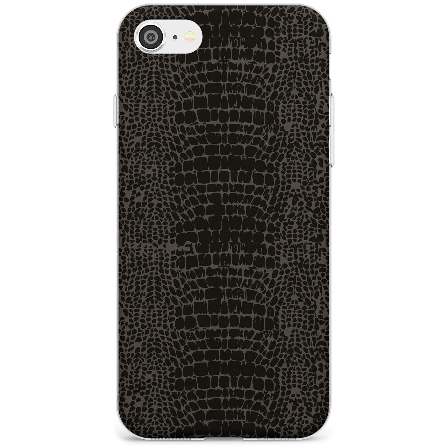 Dark Animal Print Pattern Snake Skin Slim TPU Phone Case for iPhone SE 8 7 Plus