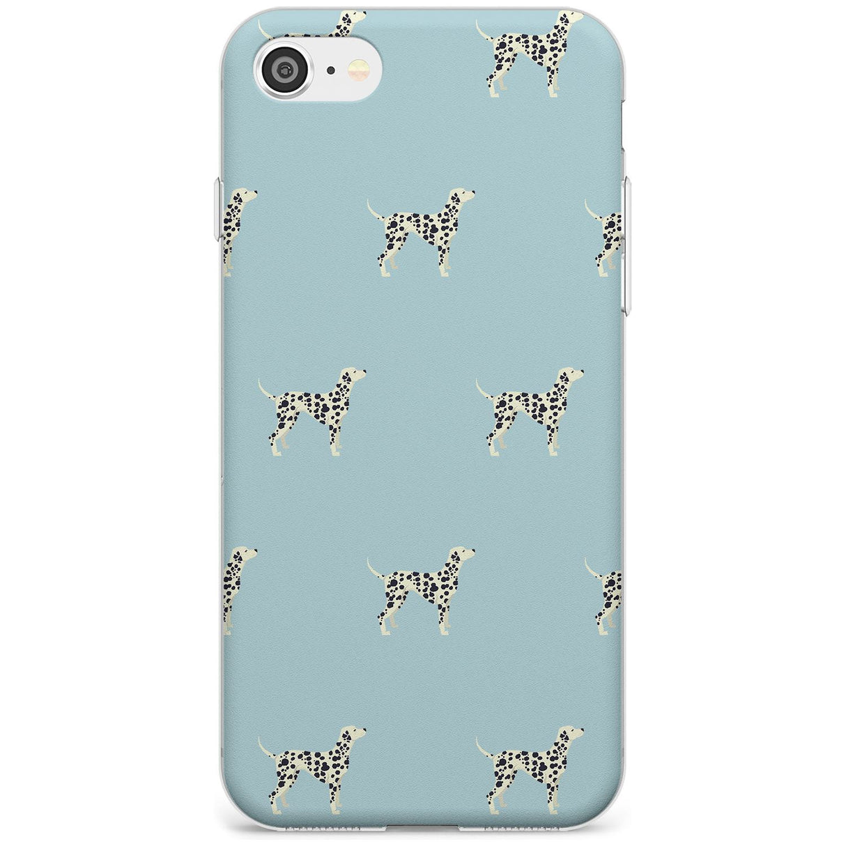 Dalmation Dog Pattern Slim TPU Phone Case for iPhone SE 8 7 Plus