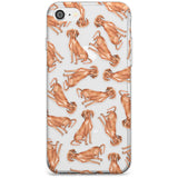 Hungarian Vizsla Watercolour Dog Pattern Slim TPU Phone Case for iPhone SE 8 7 Plus