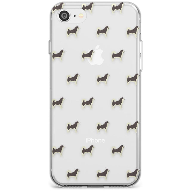Alaskan Malamute Dog Pattern Clear Slim TPU Phone Case for iPhone SE 8 7 Plus