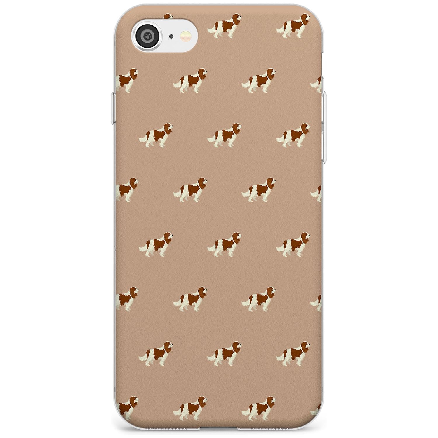Cavalier King Charles Spaniel Pattern Slim TPU Phone Case for iPhone SE 8 7 Plus