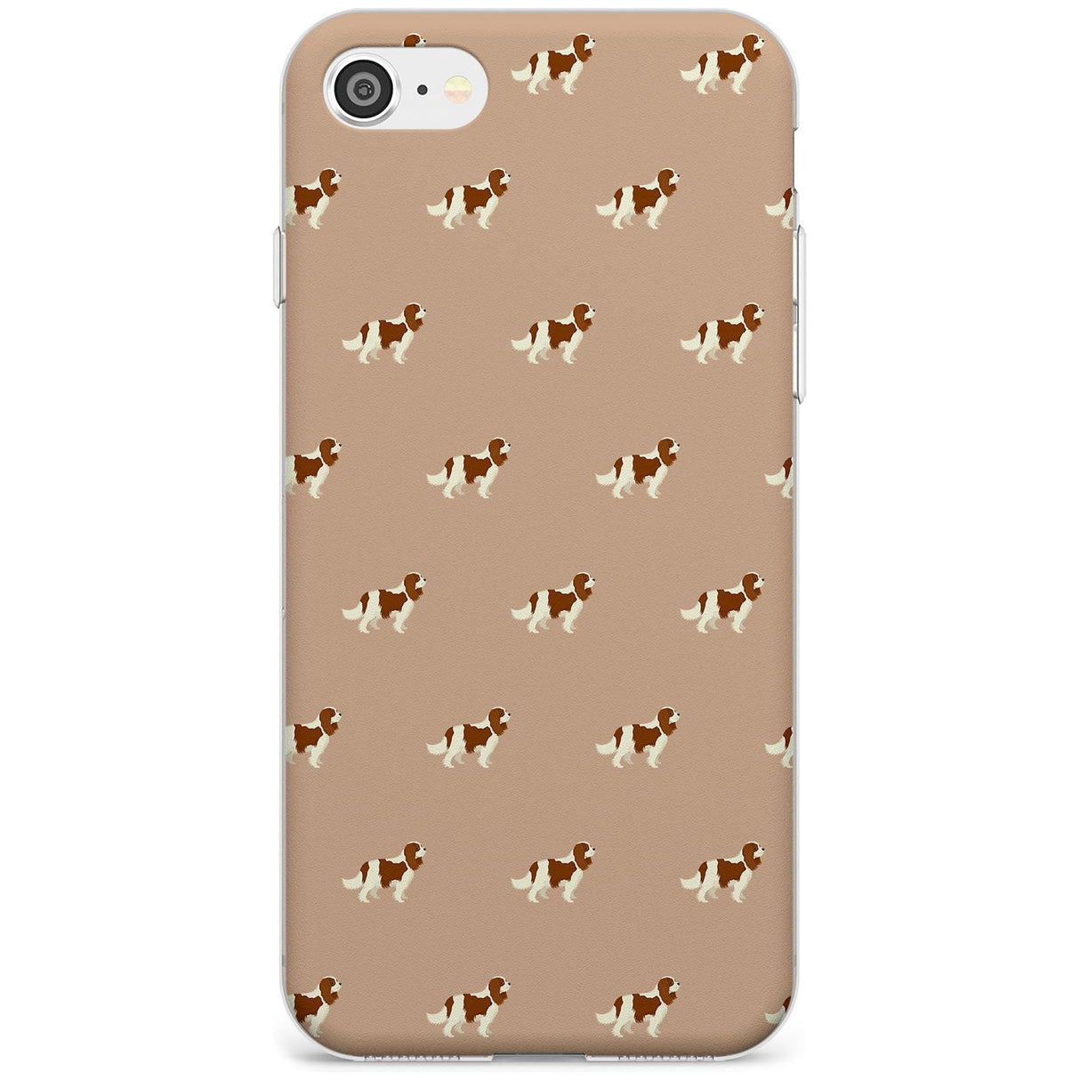 Cavalier King Charles Spaniel Pattern Slim TPU Phone Case for iPhone SE 8 7 Plus