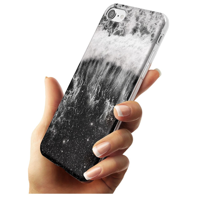 Ocean Wave Galaxy Print Slim TPU Phone Case for iPhone SE 8 7 Plus