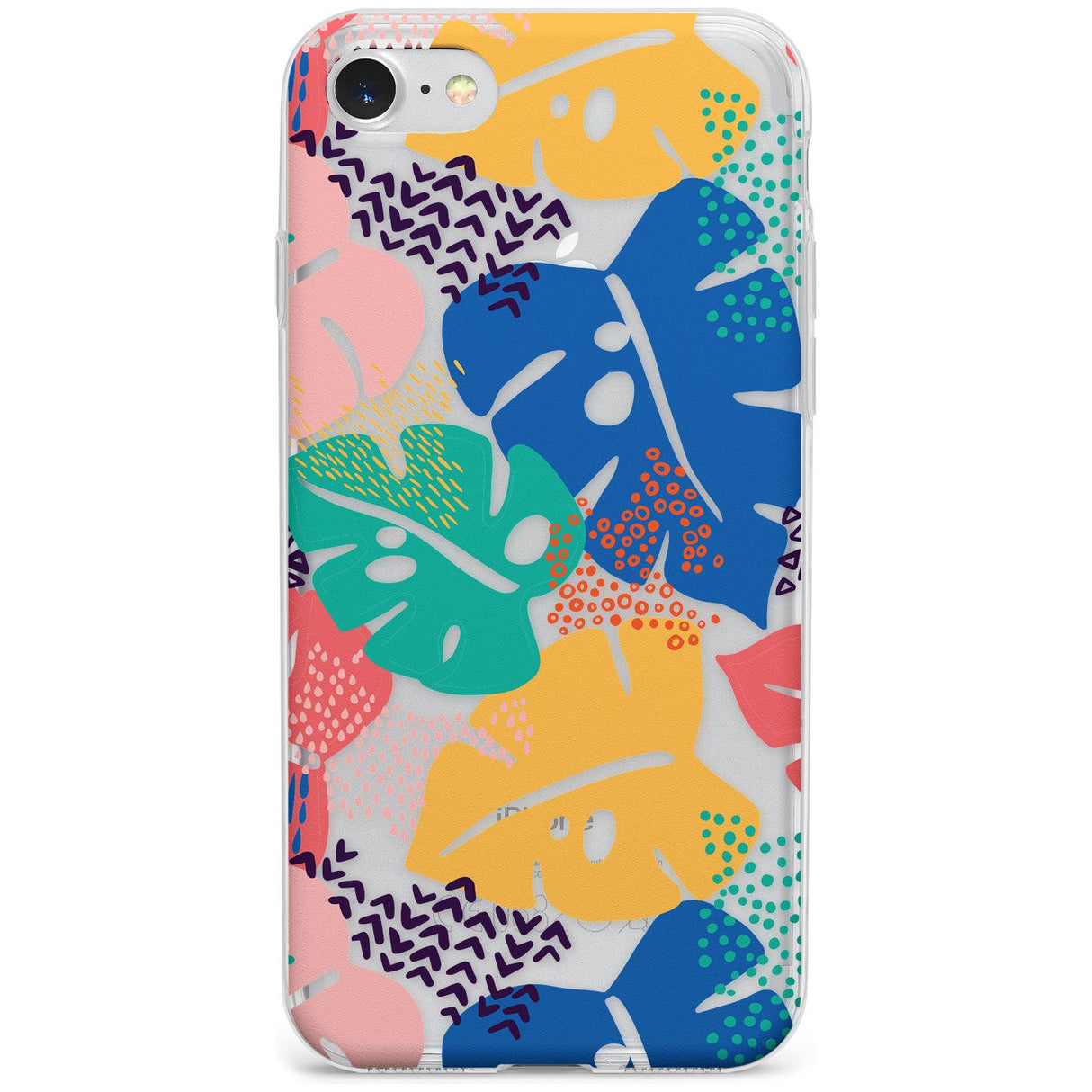 Abstract Leaves Phone Case for iPhone SE