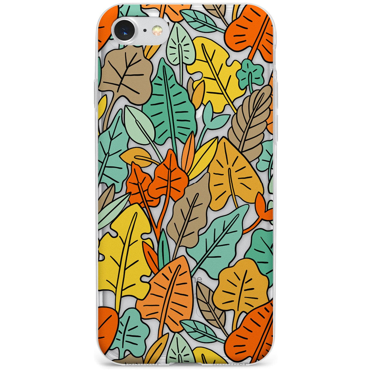 Abstract Leaves Phone Case for iPhone SE