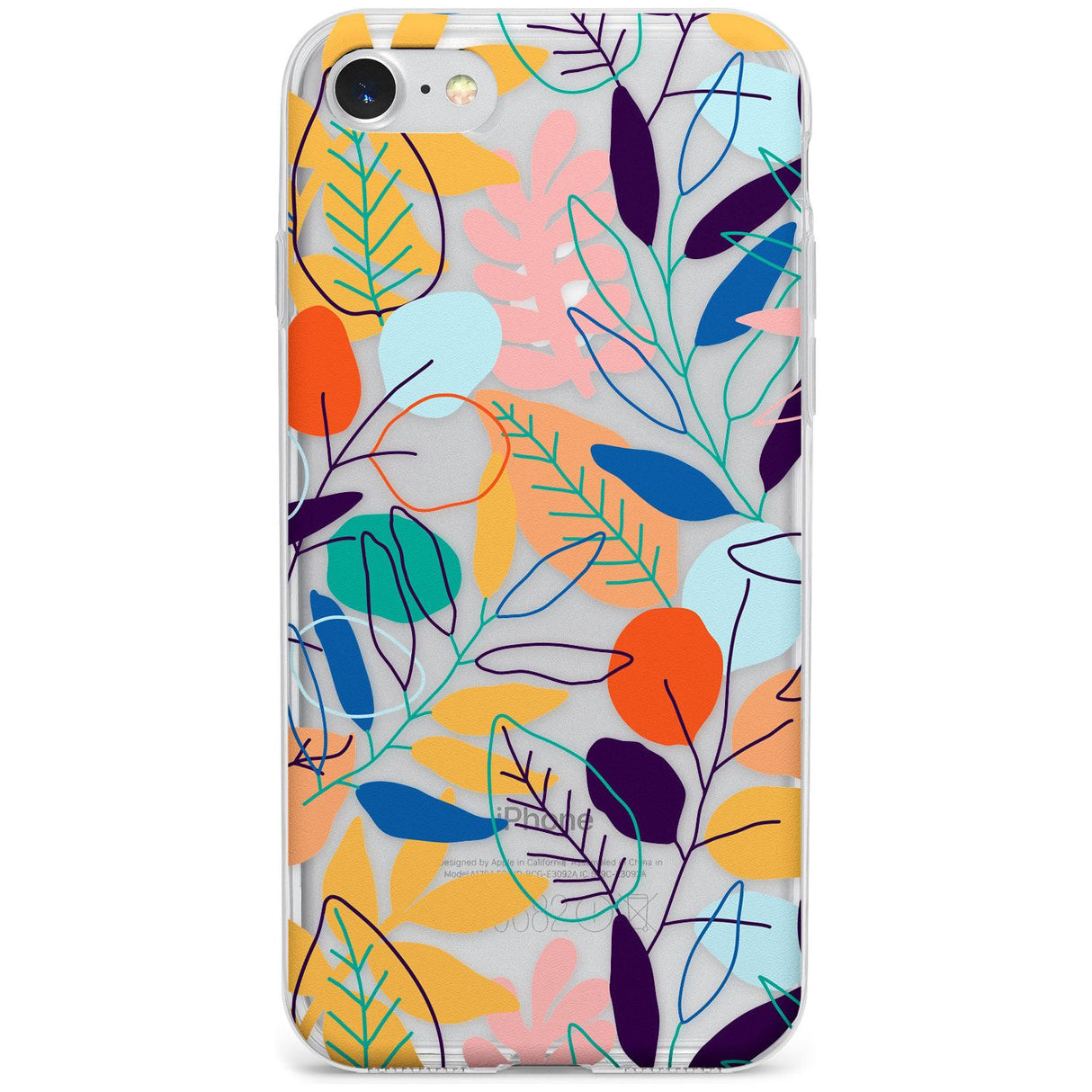 Abstract Leaves Phone Case for iPhone SE