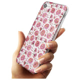 Pink Flowers & Blossoms Transparent Design Slim TPU Phone Case for iPhone SE 8 7 Plus