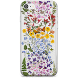 Wild Flower Stripe Design Slim TPU Phone Case for iPhone SE 8 7 Plus