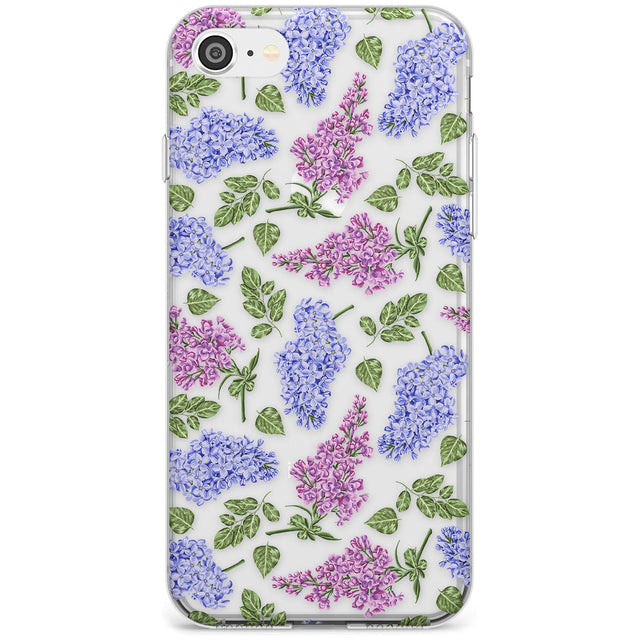 Purple Blossoms Transparent Floral