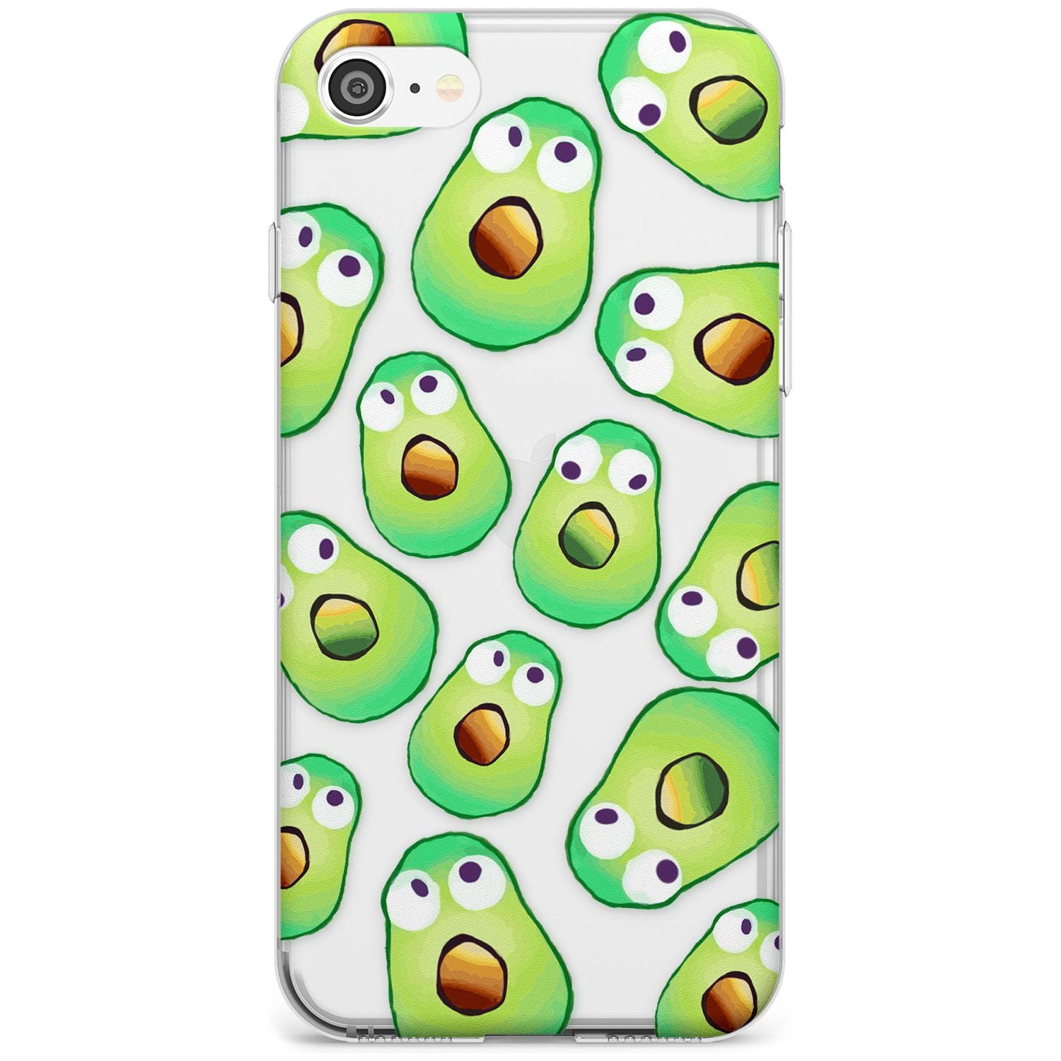 Shocked Avocados Slim TPU Phone Case for iPhone SE 8 7 Plus