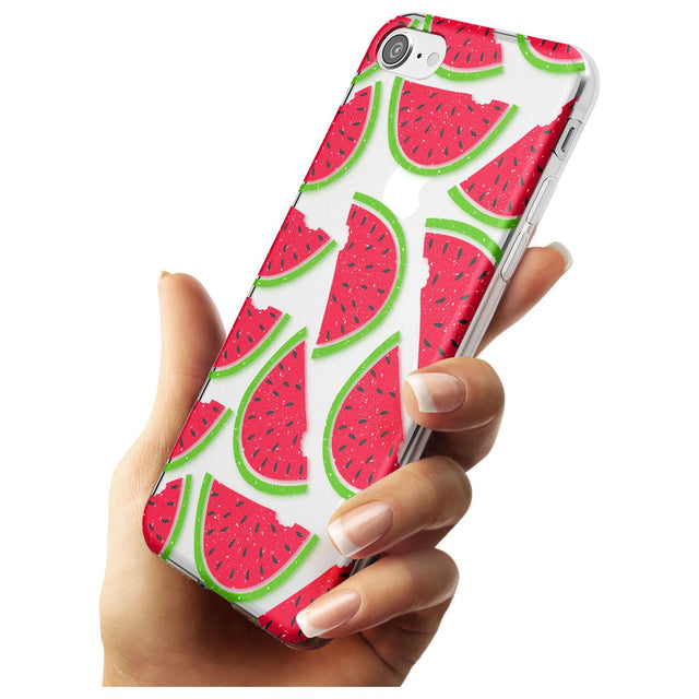 Watermelon Pattern Slim TPU Phone Case for iPhone SE 8 7 Plus