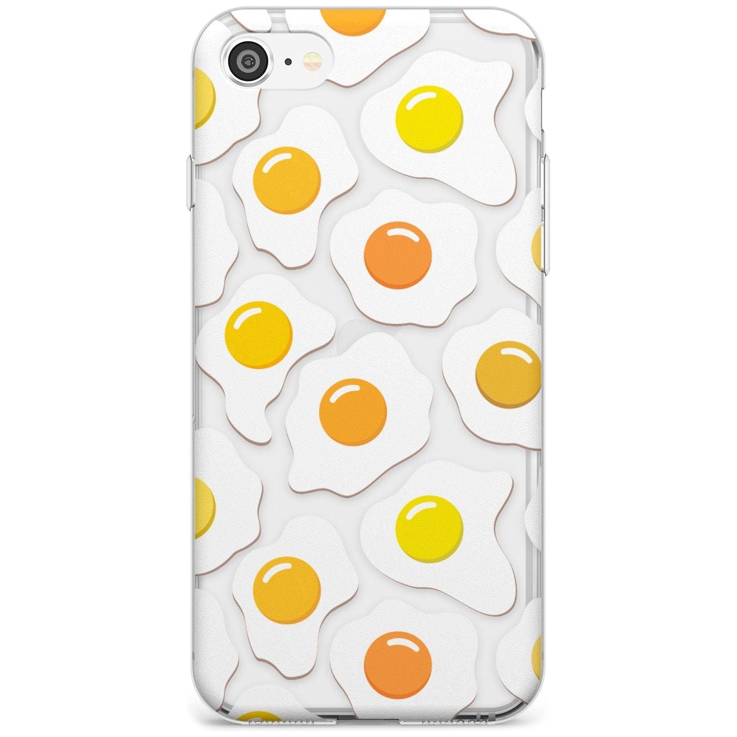 Fried Egg Pattern Slim TPU Phone Case for iPhone SE 8 7 Plus