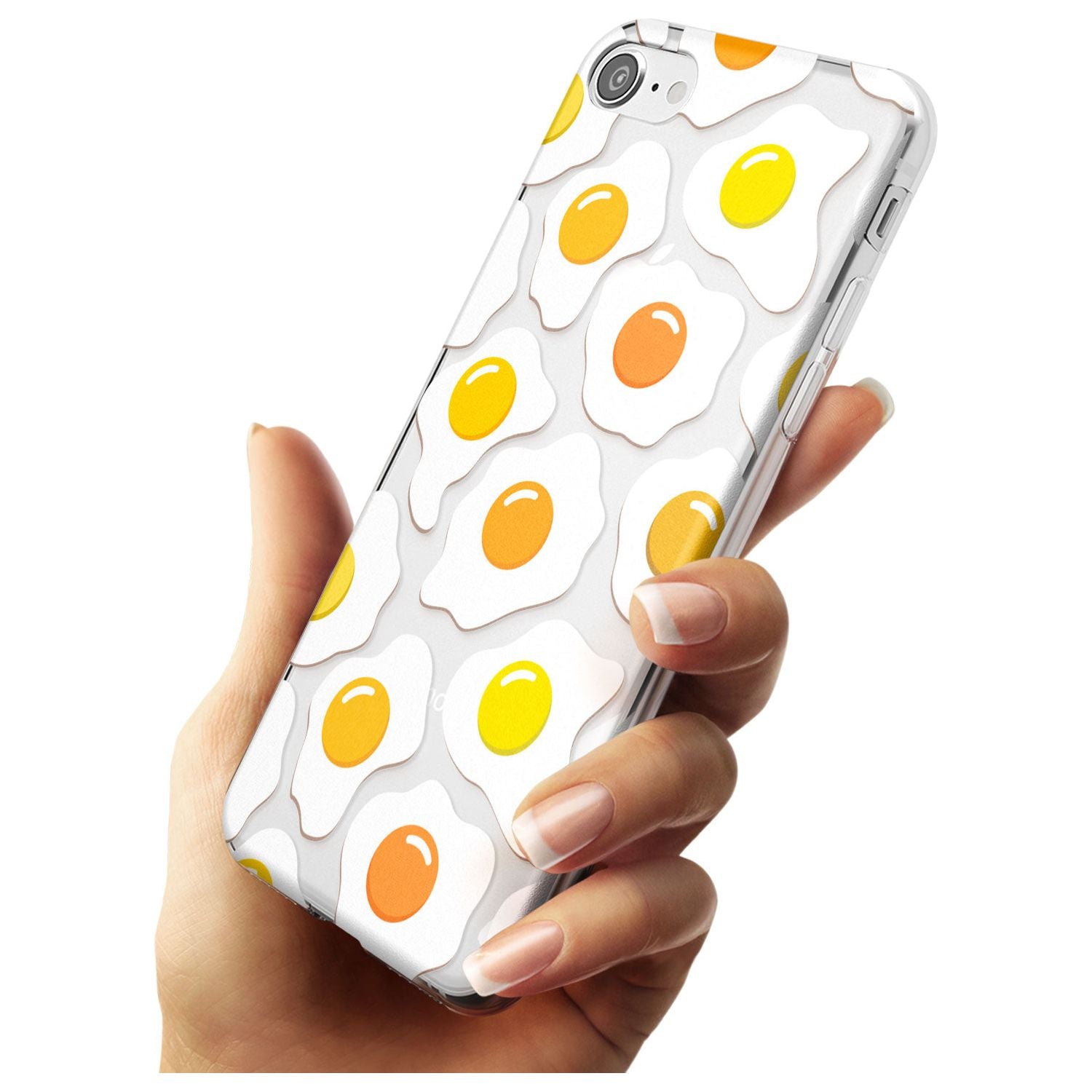 Fried Egg Pattern Slim TPU Phone Case for iPhone SE 8 7 Plus